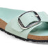 Madrid Big Buckle Natural Leather Patent - Birkenstock - Surf Green